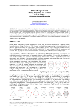 Euler's Graph World