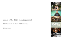 Annex 1: the BBC's Changing Context