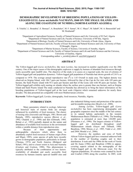 Demographic Development of Breeding Populations Of