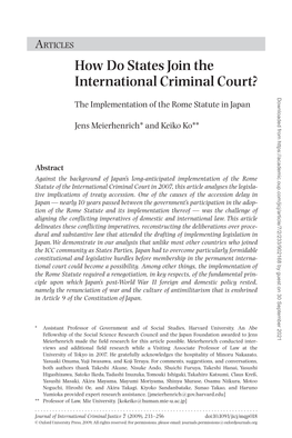 How Do States Join the International Criminal Court?