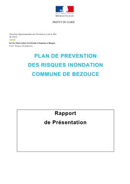 Rapport Présentation Ppri Bezouce