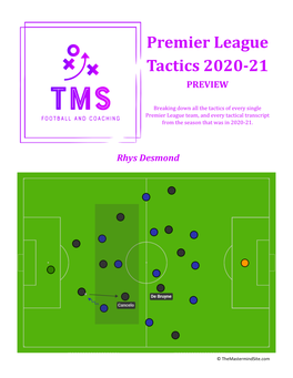 Premier League Tactics 2020-21 Ebook