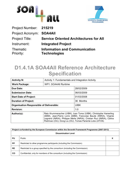 D1.4.1A Soa4all Reference Architecture Specification