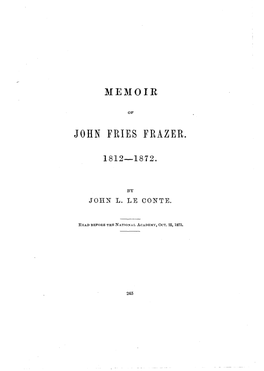 John Fries Frazer