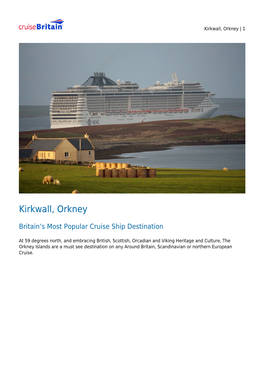 Kirkwall, Orkney | 1