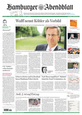 Wulff Nennt Köhler Als Vorbild