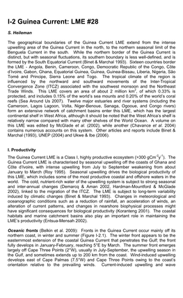 I-2 Guinea Current: LME #28