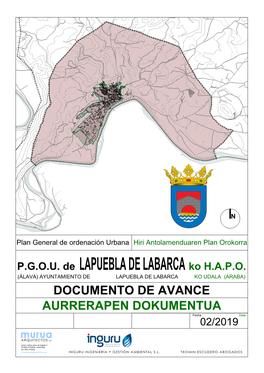 Documento De Avance. Plan General De Ordenacion Urbana. Memoria Descriptiva Justificativa Definitiva