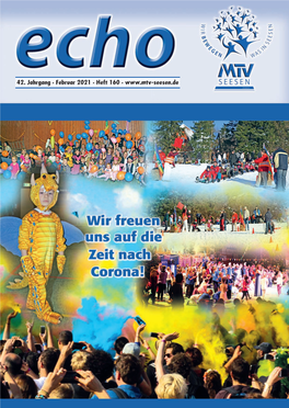 42. Jahrgang · Februar 2021 · Heft 160 · MTV-Echo 2021.02 Layout 1 18.02.21 14:44 Seite 2