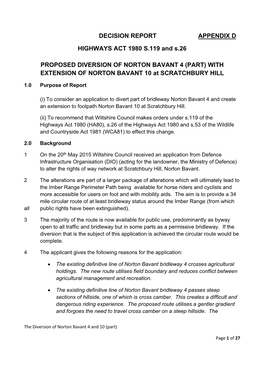 NORTON BAVANT 4 (PART) with EXTENSION of NORTON BAVANT 10 at SCRATCHBURY HILL