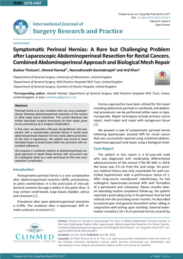 Symptomatic Perineal Hernias: a Rare but Challenging Problem After Laparoscopic Abdominoperineal Resection for Rectal Cancers