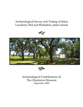 Mcleod Plantation Survey 2008