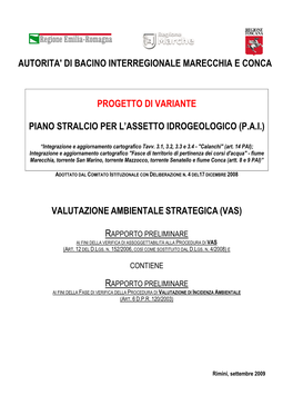 Autorita' Di Bacino Interregionale Marecchia E Conca