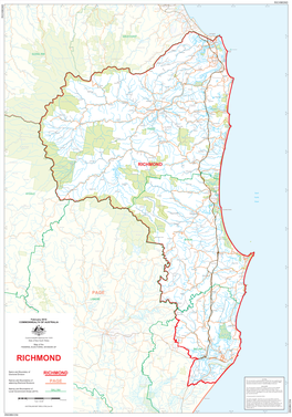 Detailed Map of the Electoral Division of Richmond