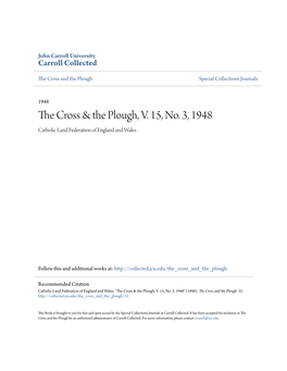 The Cross & the Plough, V. 15, No. 3, 1948
