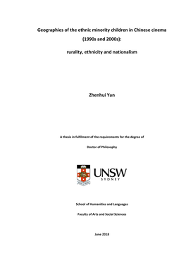 Geographies of the Ethnic Minority Children in Chinese Cinema (1990S and 2000S)