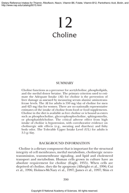 Choline 12 Choline