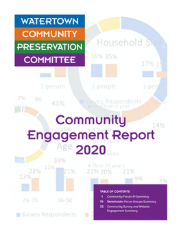 Watertown Community Engagement Report 2020