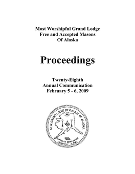 Most Worshipful Grand Lodge Free and Accepted Masons of Alaska