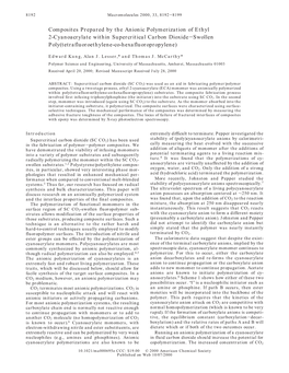 Composites Prepared by the Anionic Polymerization of Ethyl 2