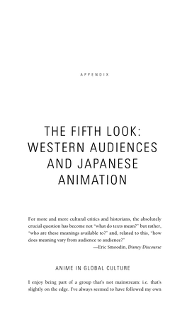 Western Audiences and Japanese Animation