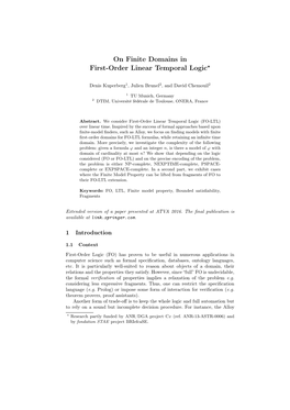 On Finite Domains in First-Order Linear Temporal Logic?