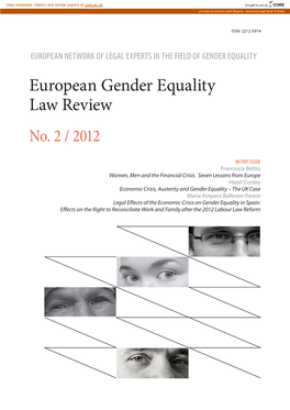 European Network of Legal Experts in the Field of Gender Equality