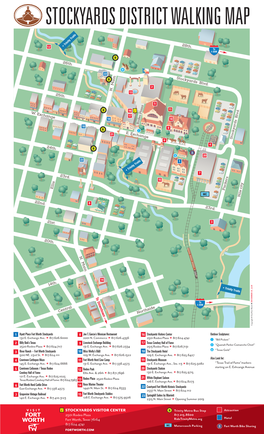 Stockyards District Walking Map