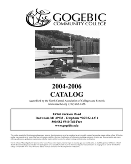 CATALOG Accredited by the North Central Association of Colleges and Schools (312) 263-0456
