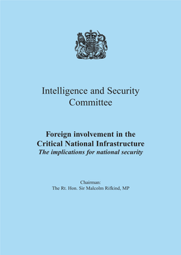 Intelligence and Security Committee Foreign