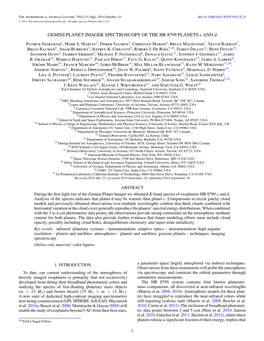 GEMINI PLANET IMAGER SPECTROSCOPY of the HR 8799 PLANETS C and D