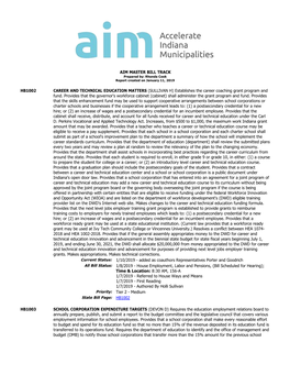 Aim Master Bill Track Hb1002 Career and Technical