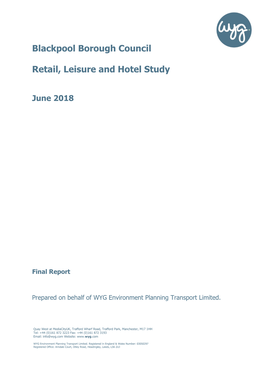 Blackpool Retail, Leisure and Hotel Study Final Report June 2018