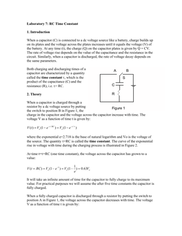 RC Time Constant