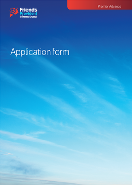 Application Form Financial Adviser and Plan Details