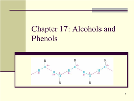 Alcohols and Phenols