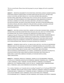 Dog Breed Groupings