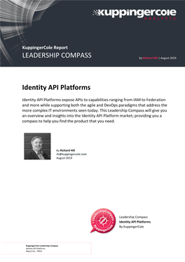 79012 Leadership Compass Identity API Platforms