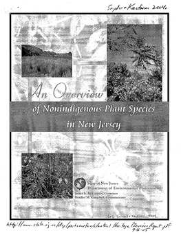 An Overview of Nonindigenous Plant Species in New Jersey