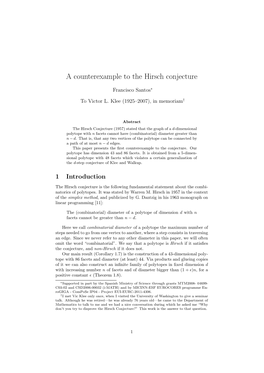 A Counterexample to the Hirsch Conjecture