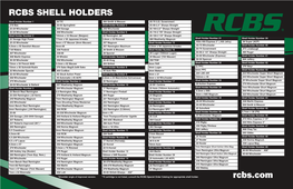 Rcbs Shell Holders