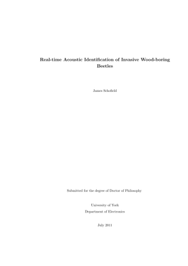 Real-Time Acoustic Identification of Invasive Wood-Boring Beetles