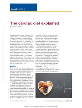 The Cardiac Diet Explained Diet the Cardiac by Julie Nyhus, FNP-BC UDRA11 / SHUTTERSTOCK / UDRA11