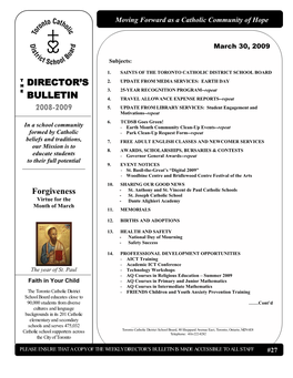 Director's Bulletin