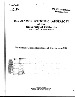 LOS ALAMOS SCIENTIFIC LABORATORY of the University of California