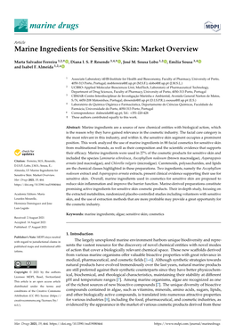 Marine Ingredients for Sensitive Skin: Market Overview