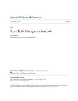 Space Traffic Management Standards