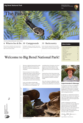 Big Bend National Park Welcome to Big National Bend Park! the Paisano Big Bend