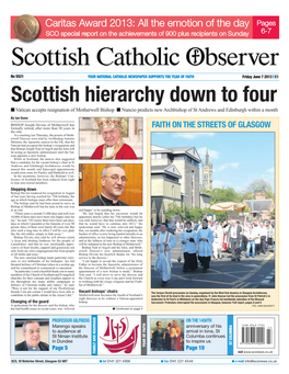 Scottish Hierarchy Down to Four