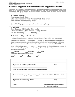 National Register of Historic Places Registration Form